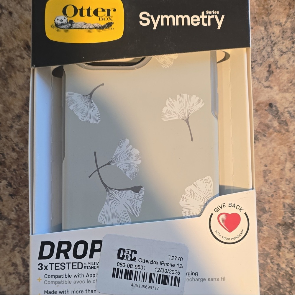 OtterBox Symmetry Floral Pattern Ultra Slim Hard Cover for Apple iPhone 12